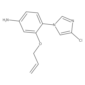 4-(4-chloro-1H-imidazol-1-yl)-3-allyloxyaniline结构式