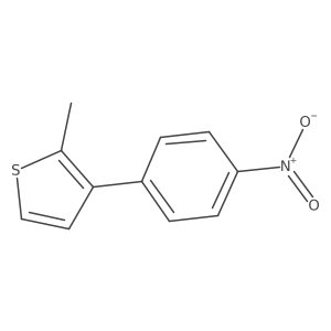 2-Methyl-3-(4-nitrophenyl)thiophene Structure