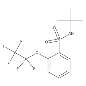 2-Pentafluoroethoxy-N-tert-butyl-benzesulfonamide Structure