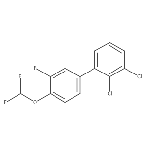 2,3-Dichloro-4'-difluoromethoxy-3'-fluoro-biphenyl结构式