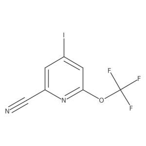 4-Iodo-6-(trifluoromethoxy)picolinonitrile Structure