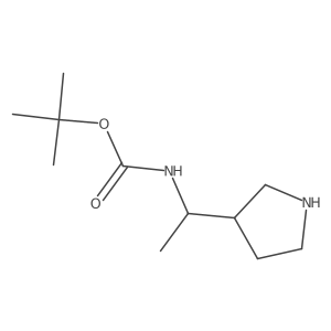 (3S)-3-(1-(Boc-amino)ethyl)-pyrrolidine结构式