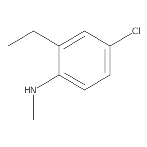 4-chloro-2-ethyl-N-methylaniline结构式