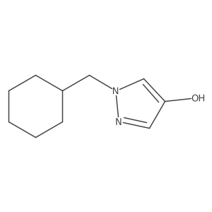 1-(cyclohexylmethyl)-1H-pyrazol-4-ol结构式