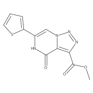 Methyl 4-oxo-6-(2-thienyl)-4,5-dihydro[1,2,3]triazolo[1,5-a]pyrazine-3-carboxylate Structure