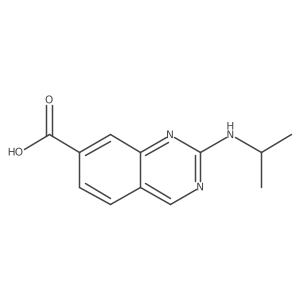 2-(Isopropylamino)quinazoline-7-carboxylic acid结构式