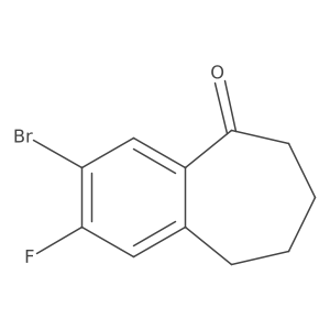 3-bromo-2-fluoro-6,7,8,9-tetrahydro-5H-benzo[7]annulen-5-one Structure