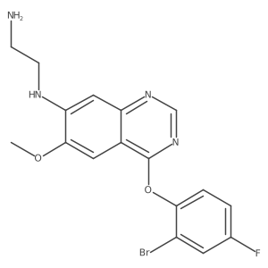 7-(2-Aminoethylamino)-4-(2-bromo-4-fluorophenoxy)-6-methoxyquinazoline Structure