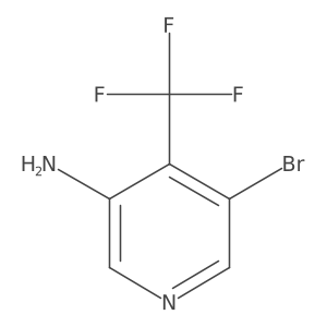 3-Amino-5-bromo-4-(trifluoromethyl)pyridine结构式