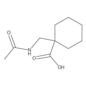 Acetylaminomethylcyclohexane carboxylic acid Structure