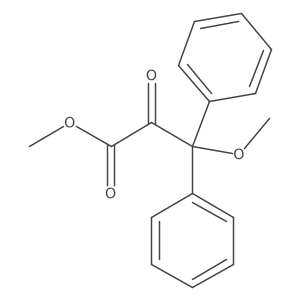 Methyl 3-methoxy-2-oxo-3,3-diphenylpropanoate Structure