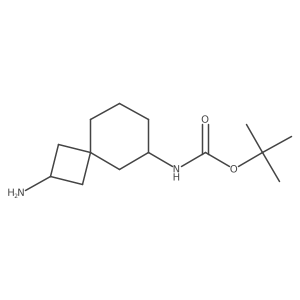 tert-Butyl (2-aminospiro[3.5]nonan-6-yl)carbamate结构式