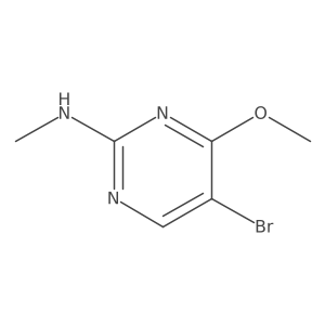 5-Bromo-4-methoxy-pyrimidin-2-yl-methyl-amine Structure