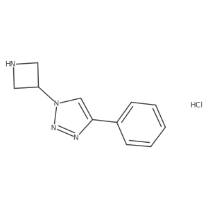 1-(azetidin-3-yl)-4-phenyl-1H-1,2,3-triazole hydrochloride结构式
