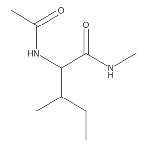 (2R,3R)-Rel-2-acetamido-N,3-dimethylpentanamide Structure