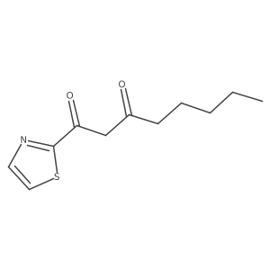 1-(1,3-Thiazol-2-yl)octane-1,3-dione结构式