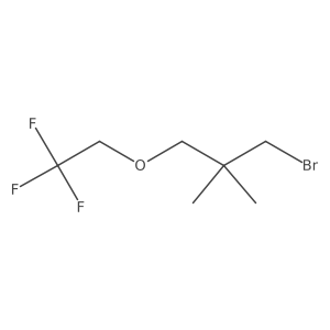 1-Bromo-2,2-dimethyl-3-(2,2,2-trifluoroethoxy)propane Structure