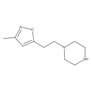 1-[2-(3-Methyl-1,2-oxazol-5-yl)ethyl]piperazine结构式
