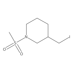 3-(Iodomethyl)-1-(methylsulfonyl)piperidine Structure