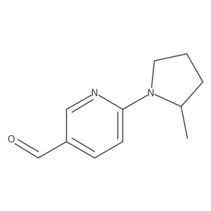 6-(2-Methylpyrrolidin-1-YL)pyridine-3-carbaldehyde Structure