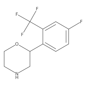 2-[4-Fluoro-2-(trifluoromethyl)phenyl]morpholine结构式