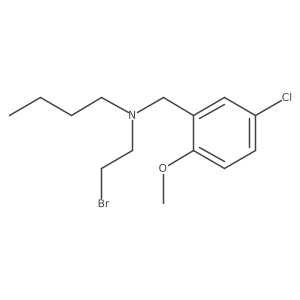 Benzenemethanamine, N-(2-bromoethyl)-N-butyl-5-chloro-2-methoxy- Structure