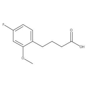 4-(4-Fluoro-2-methoxyphenyl)butanoic acid Structure
