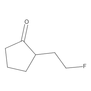 2-(2-Fluoroethyl)cyclopentan-1-one Structure