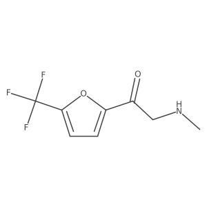 2-(Methylamino)-1-[5-(trifluoromethyl)furan-2-yl]ethan-1-one Structure