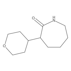 3-(Oxan-4-yl)azepan-2-one Structure