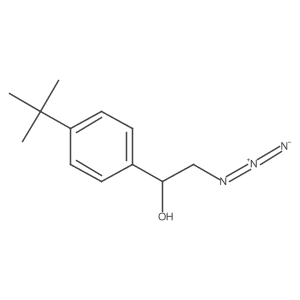 (1S)-2-azido-1-(4-tert-butylphenyl)ethan-1-ol结构式