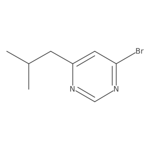 4-Bromo-6-isobutylpyrimidine结构式