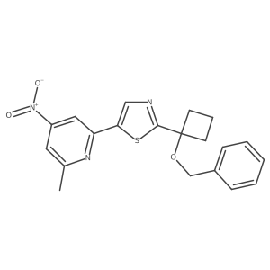 2-(1-(Benzyloxy)cyclobutyl)-5-(6-methyl-4-nitropyridin-2-yl)thiazole Structure