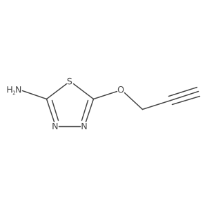5-(2-Propyn-1-yloxy)-1,3,4-thiadiazol-2-amine Structure