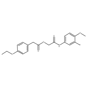 [(3-Fluoro-4-methoxyphenyl)carbamoyl]methyl 2-(4-ethoxyphenyl)acetate Structure
