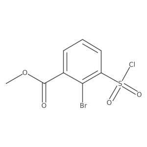 Methyl 2-bromo-3-(chlorosulfonyl)benzoate Structure