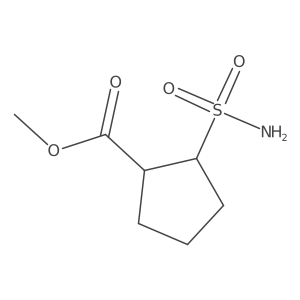 Methyl 2-sulfamoylcyclopentane-1-carboxylate结构式
