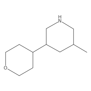 3-Methyl-5-(oxan-4-yl)piperidine Structure