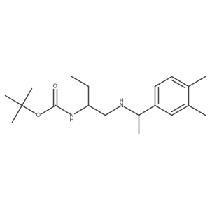 Carbamic acid, N-[1-[[[1-(3,4-dimethylphenyl)ethyl]amino]methyl]propyl]-, 1,1-dimethylethyl ester结构式
