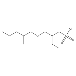 2-{[(2-Methylpentyl)oxy]methyl}butane-1-sulfonyl chloride结构式