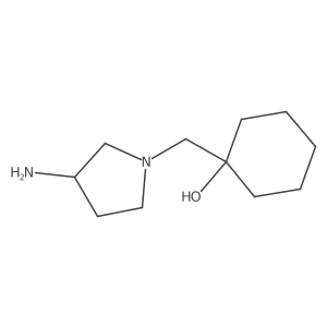 Cyclohexanol, 1-[(3-amino-1-pyrrolidinyl)methyl]-结构式