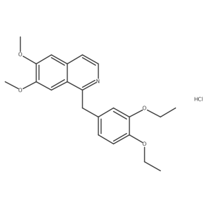 Isoquinoline, 1-(3,4-diethoxybenzyl)-6,7-dimethoxy-, hydrochloride结构式