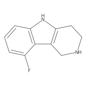 9-fluoro-2,3,4,5-tetrahydro-1H-pyrido[4,3-b]indole结构式