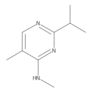N,5-Dimethyl-2-(propan-2-yl)pyrimidin-4-amine结构式