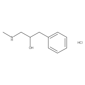 1-(Methylamino)-3-phenylpropan-2-ol hydrochloride结构式