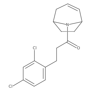 1-((1R,5S)-8-azabicyclo[3.2.1]oct-2-en-8-yl)-3-(2,4-dichlorophenyl)propan-1-one Structure
