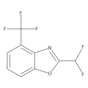 2-(Difluoromethyl)-4-(trifluoromethyl)benzo[d]oxazole结构式