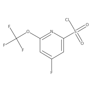 4-Fluoro-2-(trifluoromethoxy)pyridine-6-sulfonyl chloride Structure