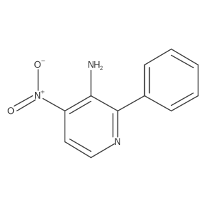 3-Pyridinamine, 4-nitro-2-phenyl-结构式