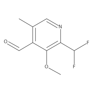 2-(Difluoromethyl)-3-methoxy-5-methylpyridine-4-carboxaldehyde结构式
